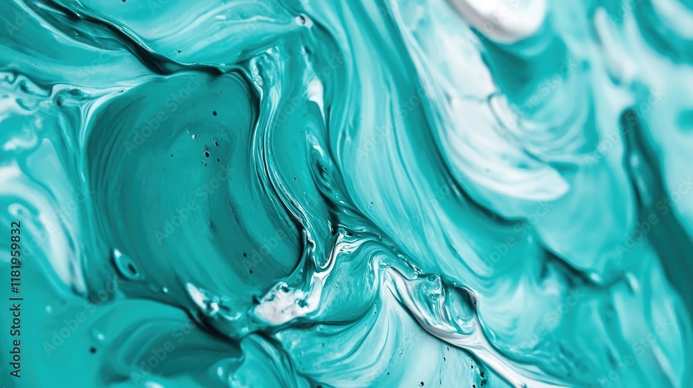 Abstract texture of vibrant turquoise and teal oil paint with bold streaks and contrasting white highlights, creating energy and depth Abstract texture of vibrant turquoise and teal oil paint with bold streaks and contrasting white highlights, creating energy and depth