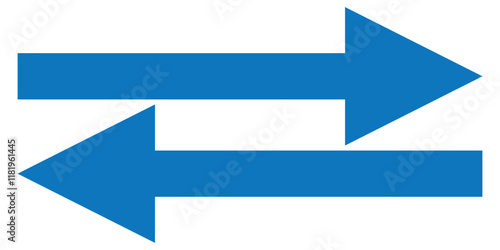 Free Download Blue long arrow pointing to the right. Straight long arrow icon, right thin line, blue cursor, horizontal element, thick pointer vector long arrow icon. Bold arrow icon . - GFXLoad