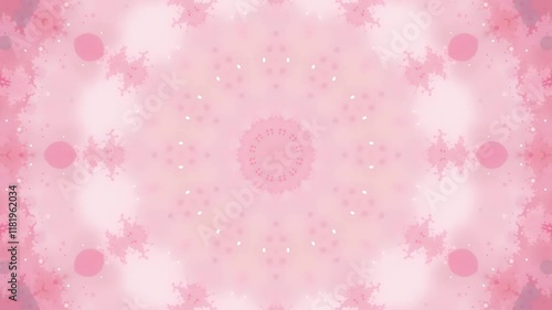 pink sparkle heart mandala kaleidoscope video background