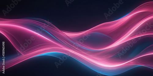 Wallpaper Mural fondo abstracto ondas de luz sobre fondo oscuro Torontodigital.ca