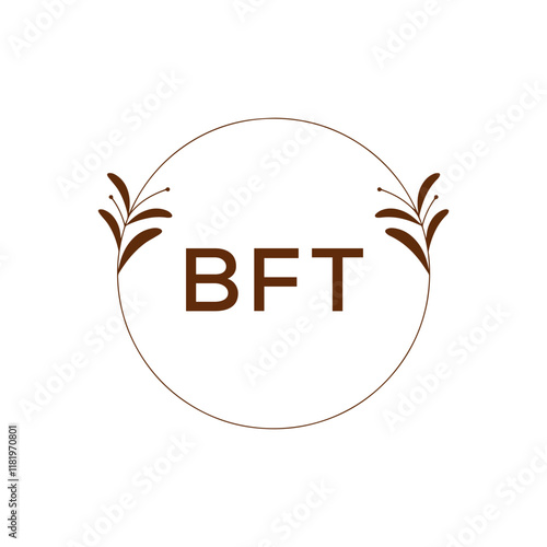 BFT Letter Initial Logo Design Template Vector Illustration photo