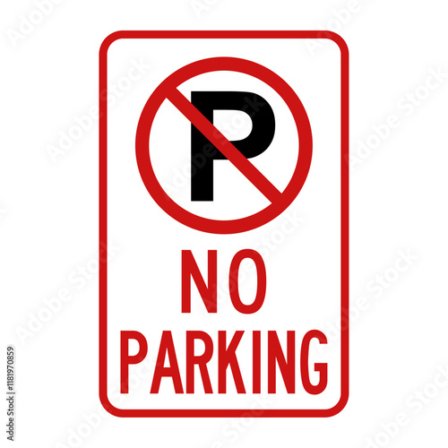 No parking sign