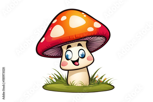 Cartoon of mushroom