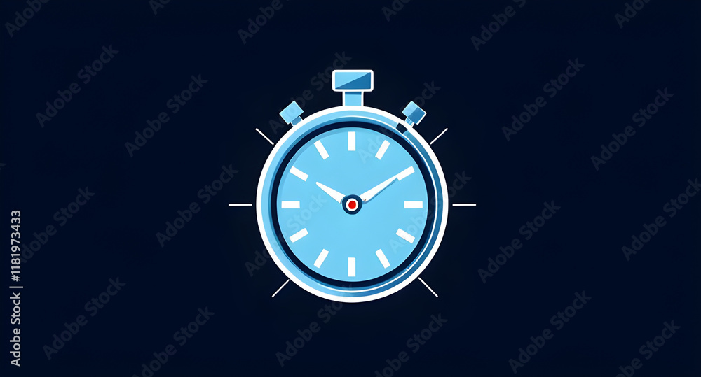 stopwatch and clock illustrated art