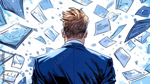 illustration of men with money