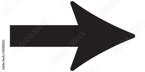 Long arrow. Black arrow pointing right. Black large arrow pointing right. Bold thine long arrow.