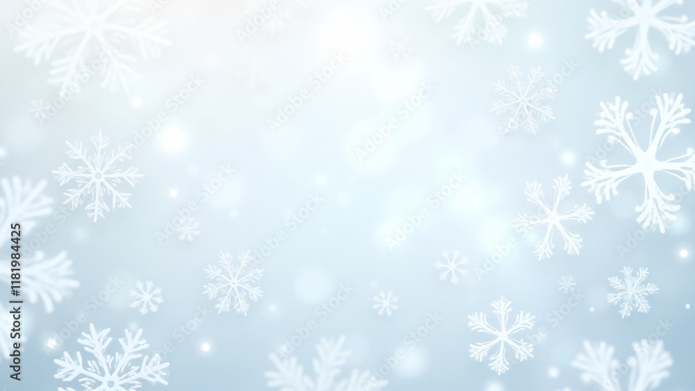 A seamless pattern of detailed snowflakes on a frosty blue and white background. Elegant crystalline designs with subtle sparkles evoke winter's purity, perfect for seasonal decor and textiles. A seamless pattern of detailed snowflakes on a frosty blue and white background. Elegant crystalline designs with subtle sparkles evoke winter's purity, perfect for seasonal decor and textiles.