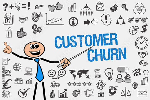 Fototapeta Customer churn