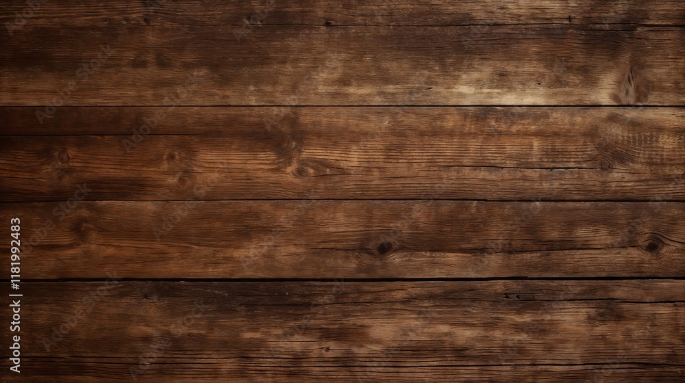 Fototapeta premium Aged wooden surface with horizontal planks.Timeless wood texture. Rustic elegance. Natural beauty.Wooden surface. Texture design for background use. Rustic charm.