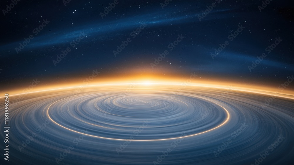 a cinematic perspective of Earthâ€™s rotation, showing the curvature of the planet with sparkling city lights on the night side