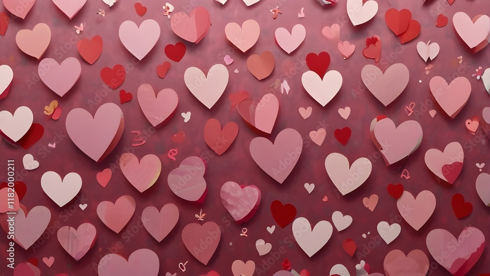 Abstract pink background with hearts - concept Mother's Day, Valentine's Day, Birthday - spring colors Generative AI
Abstract pink background with hearts - concept Mother's Day, Valentine's Day, Birthday - spring colors Generative AI