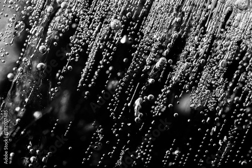 water drops into ice