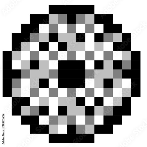 Icône de boule à facettes style pixel art
