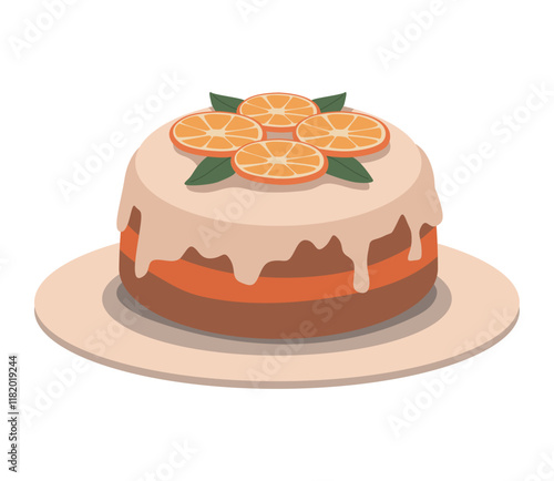 cake with fruits dessert