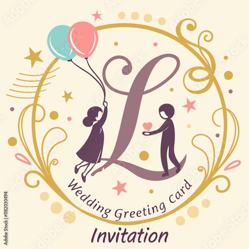 monogram logotype celebration event wedding gree