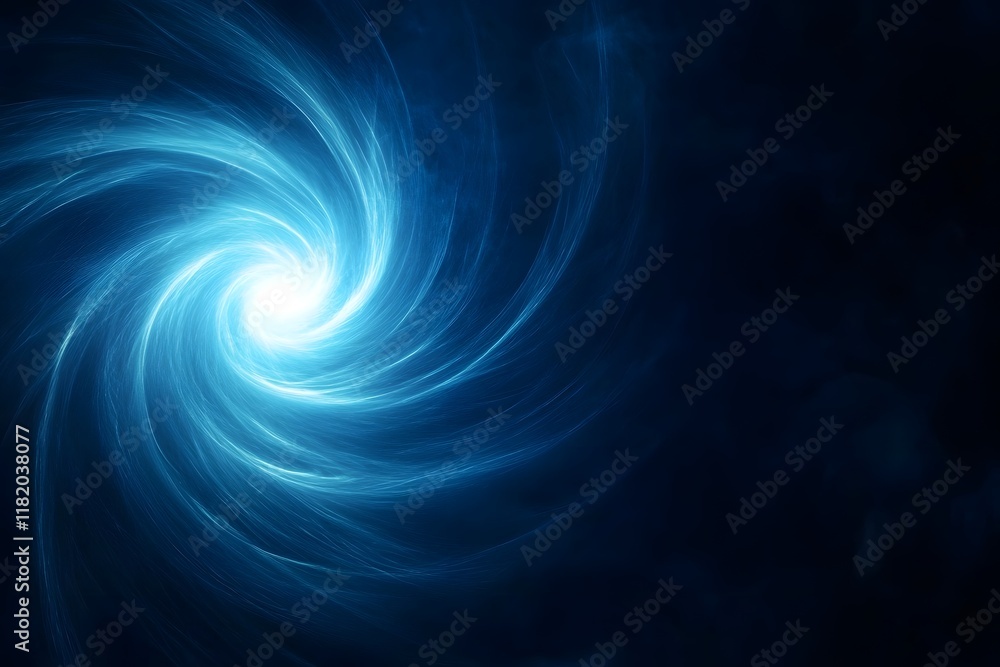 Fototapeta premium Hypnotic Cosmic Spiral Mesmerizing Digital Abstract Art