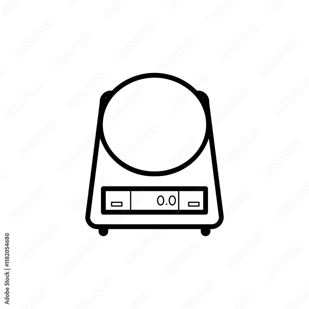 Fototapeta premium scales line icon