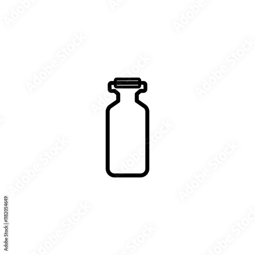 reagent bottle line icon