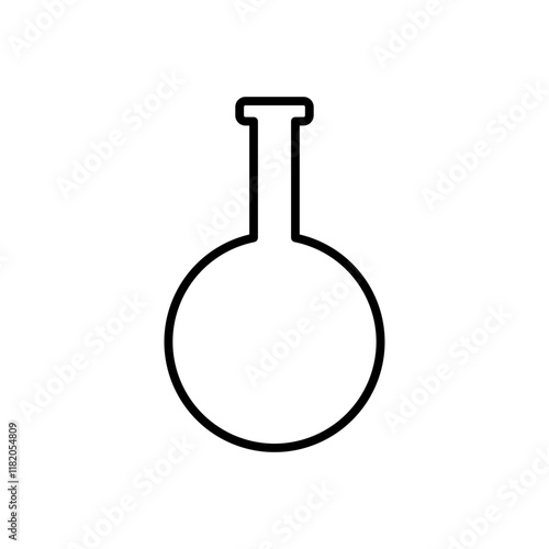 volumetric flask line icon