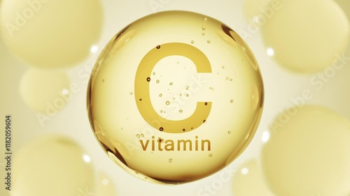 Vitamin C. Drop of vitamin C and cream collagen complex. Ascorbic acid serum . Natural skin care cosmetic stimulate collagen