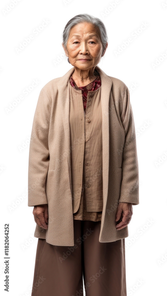 Fototapeta premium PNG Overcoat architecture retirement outerwear.