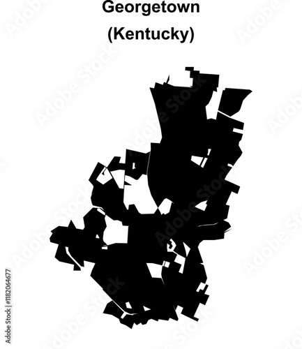 Georgetown (Kentucky) blank outline map