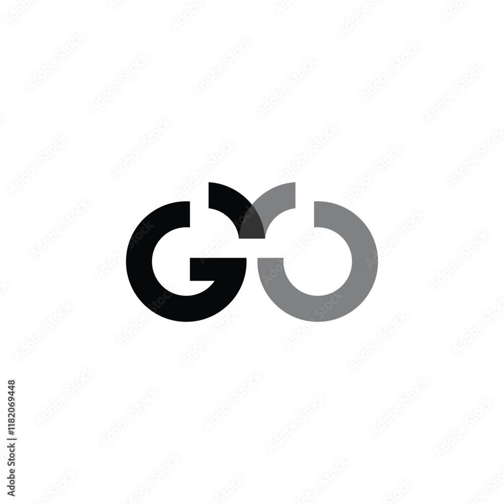 GO wordmark logo with wing illustration in the middle GO wordmark logo with wing illustration in the middle