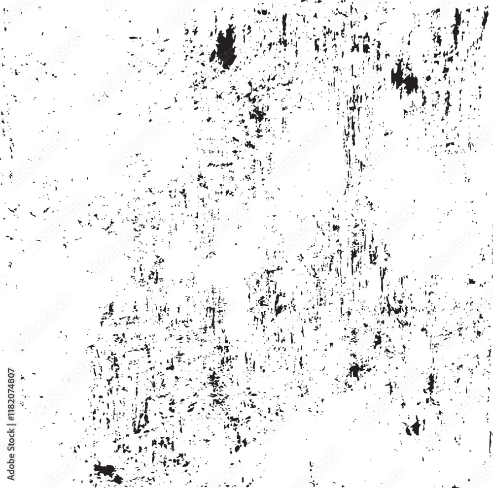 Fototapeta premium Rough black and white texture vector. Distressed overlay texture. Grunge background. Abstract textured effect. Vector Illustration. Black isolated on white background. EPS10