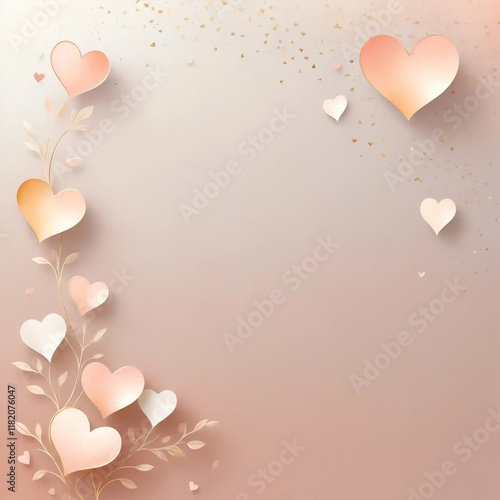  Minimalist Valentine’s Day Background with Romantic Elements