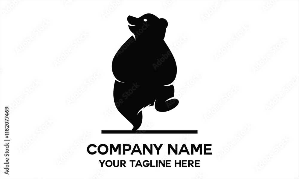 Obraz premium bear animal silhouette