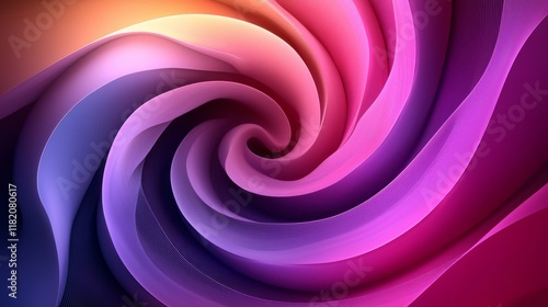 A Colorful Swirl of Vibrant Pink, Purple, and Blue Tones Captivates with Fluid Motion