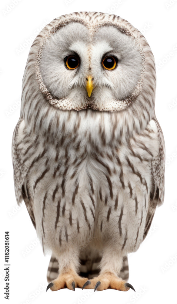 Naklejka premium PNG Ural owl animal white beak.