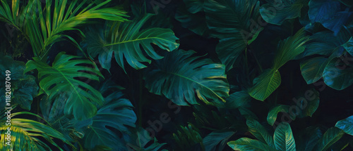 Wallpaper Mural Lush tropical rainforest with dense foliage showcasing vibrant green vegetation Torontodigital.ca