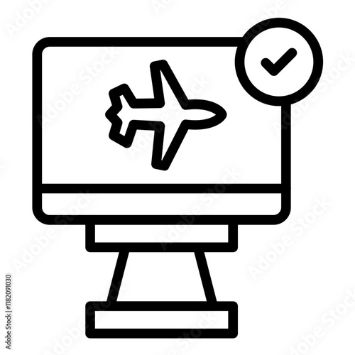 Vector Design Check In Icon Style