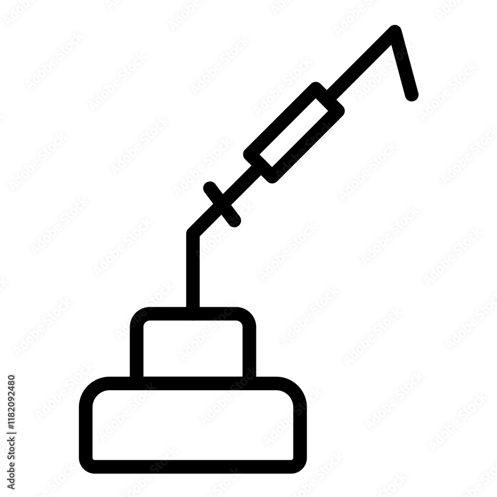 Vector Design Metal Detector Icon Style Vector Design Metal Detector Icon Style