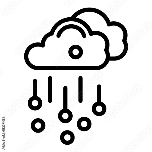 Vector Design Hail Icon Style