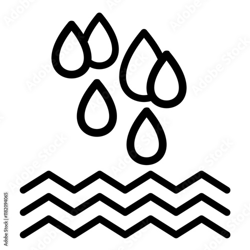 Vector Design Water Drops Icon Style