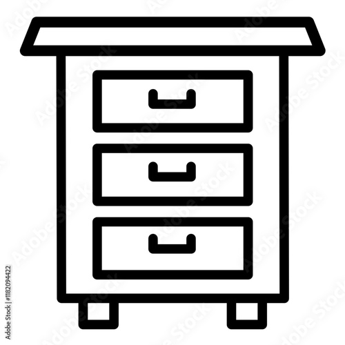 Vector Design Drawers Icon Style