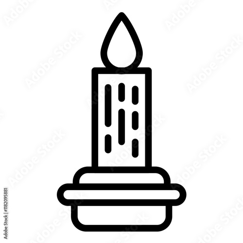 Vector Design Scented Candle Icon Style
