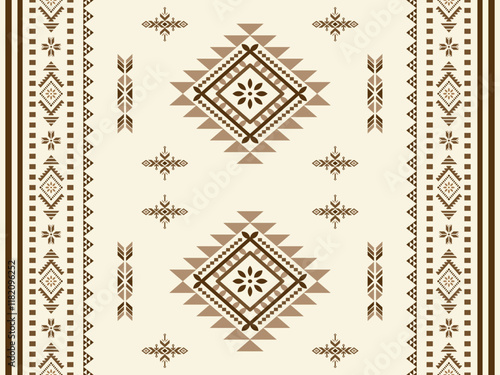 Southwest Aztec geometric Native American Mexican Navajo tribal ethnic boho indian texture ornament seamless pattern fabric colorful design vector for woven textile printing blanket rug carpet fashion