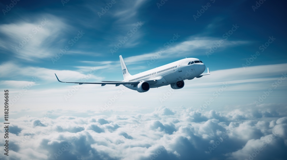 Airplane with Wings Against a Sunset, Sleek Airplane with Powerful Wings, The Power of the Wings Airplane with Wings Against a Sunset, Sleek Airplane with Powerful Wings, The Power of the Wings