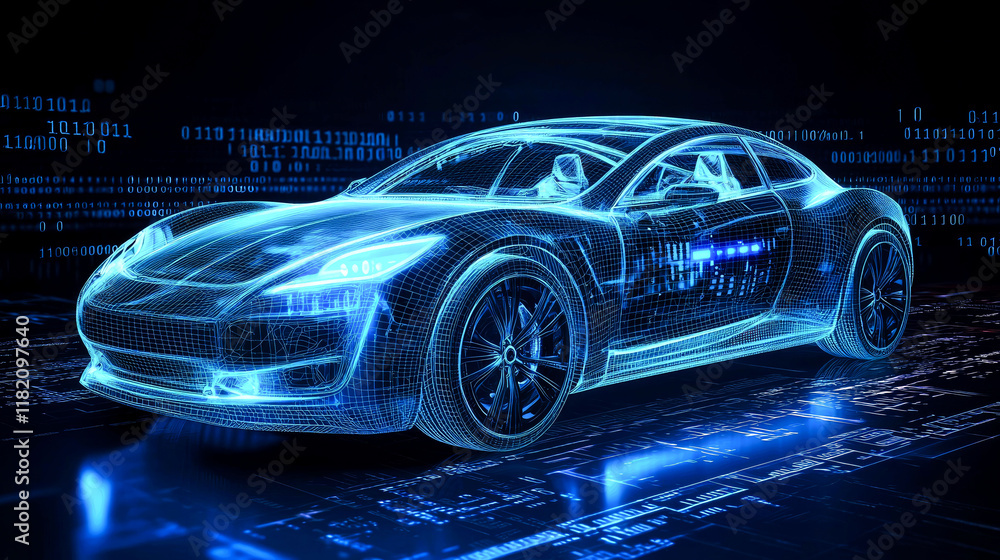 Futuristic Car Digital Blueprint: A Glimpse into the Future of Automotive Technology Futuristic Car Digital Blueprint: A Glimpse into the Future of Automotive Technology