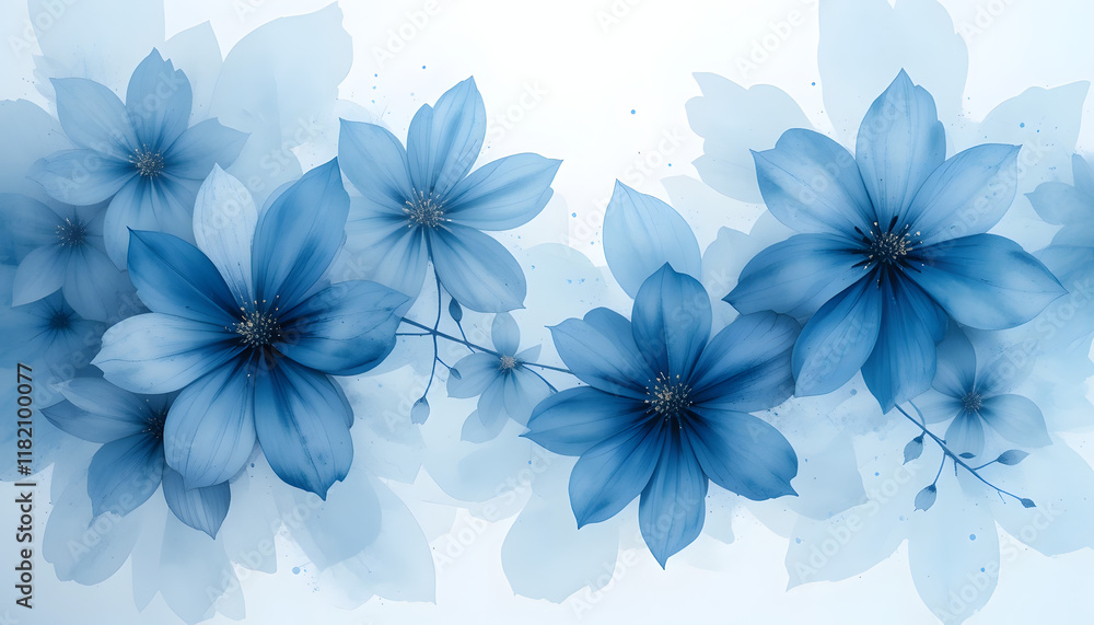 Obraz premium flower, floral, flowers, vector, spring, design, illustration, pattern, pink, nature, decoration, card, summer, art, blossom, frame, beauty, wallpaper, love, blue, purple, ornament, element, bloom,