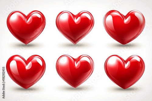 A 3d red heart isolated on a pink background for Valentine's graphic decoration