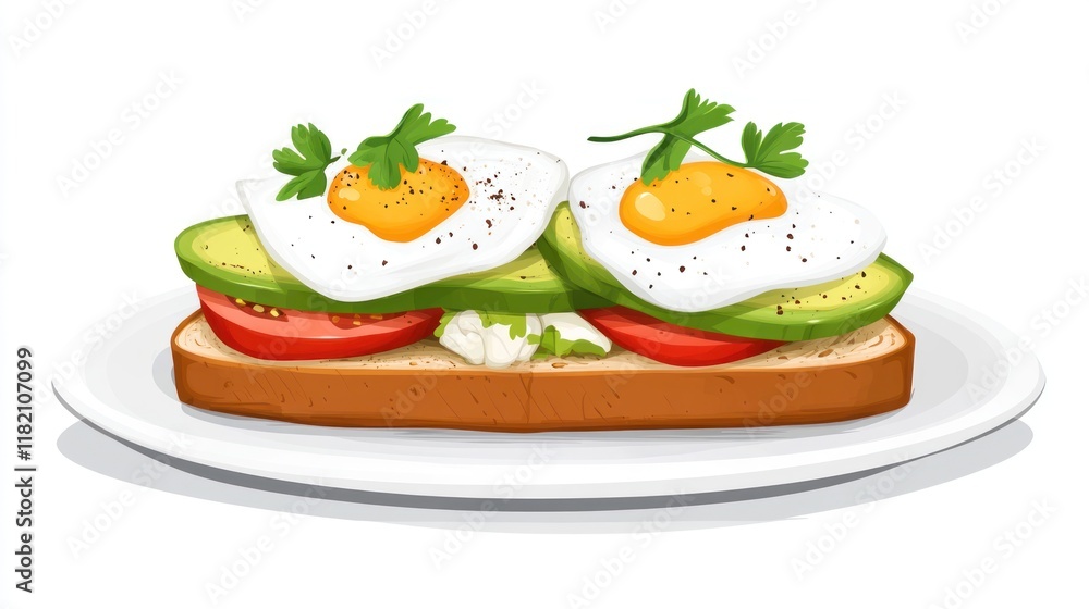 Delicious Avocado Toast with Fried Eggs: A Perfect Breakfast Delicious Avocado Toast with Fried Eggs: A Perfect Breakfast