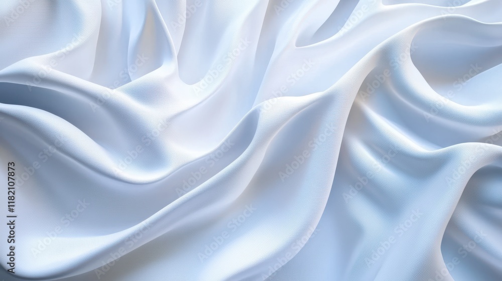 Obraz premium Elegant abstract white curved lines for high-resolution branding in smooth textured background