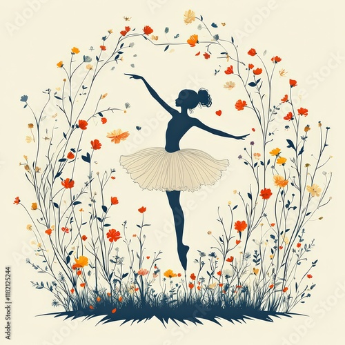girl with flowers