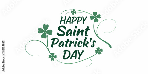 Happy St. Patrick's Day, text