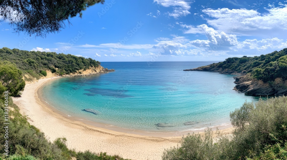 Secluded Paradise: Turquoise Bay and Sandy Beach Secluded Paradise: Turquoise Bay and Sandy Beach