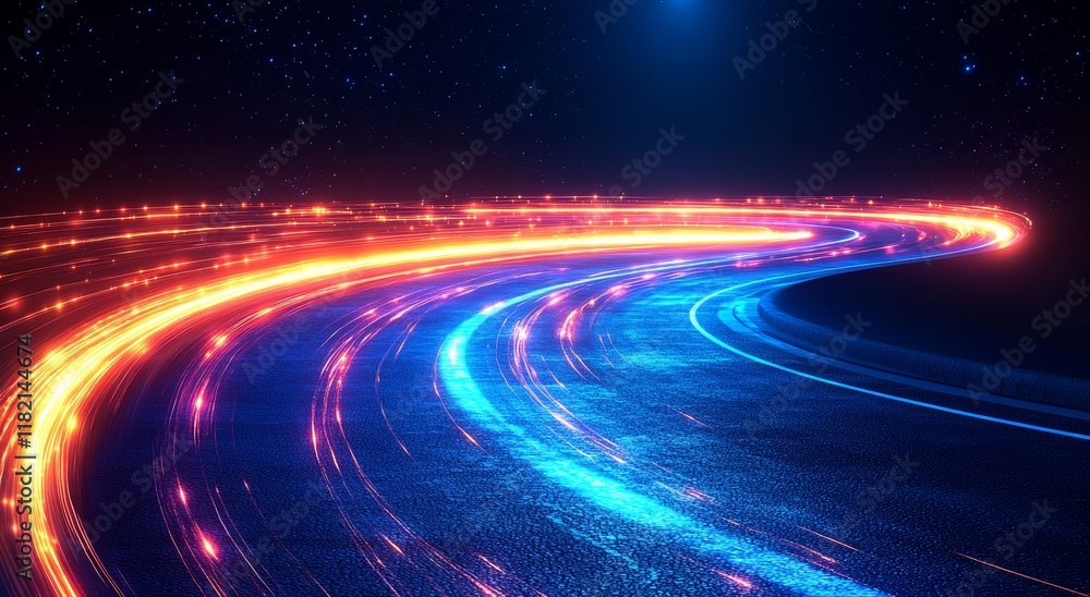 Dynamic abstract background with light streaks conveying speed and motion in cool blue tones Dynamic abstract background with light streaks conveying speed and motion in cool blue tones